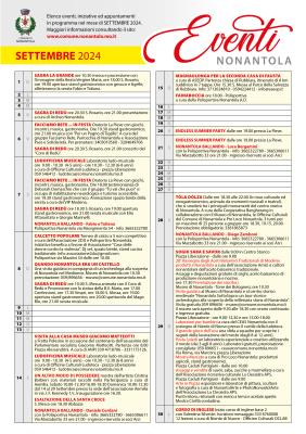 Settembre 2024, calendario iniziative a Nonantola foto 