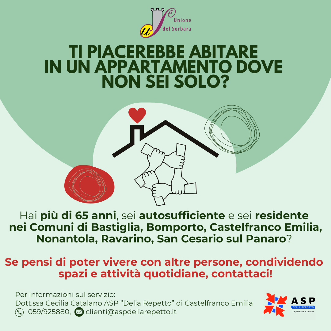 TI PIACEREBBE ABITARE IN UN APPARTAMENTO DOVE NON SEI SOLO?