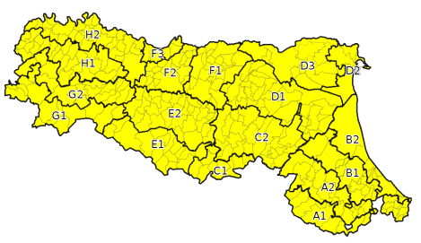 Allerta gialla per criticità per temporali - Emissione 29/06/2023