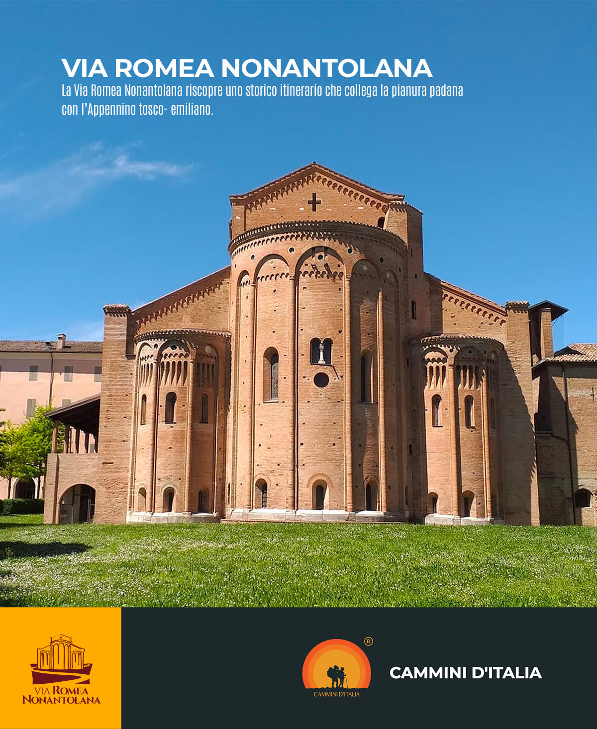 La Via Romea Nonantolana è all’interno del portale Cammini d'Italia