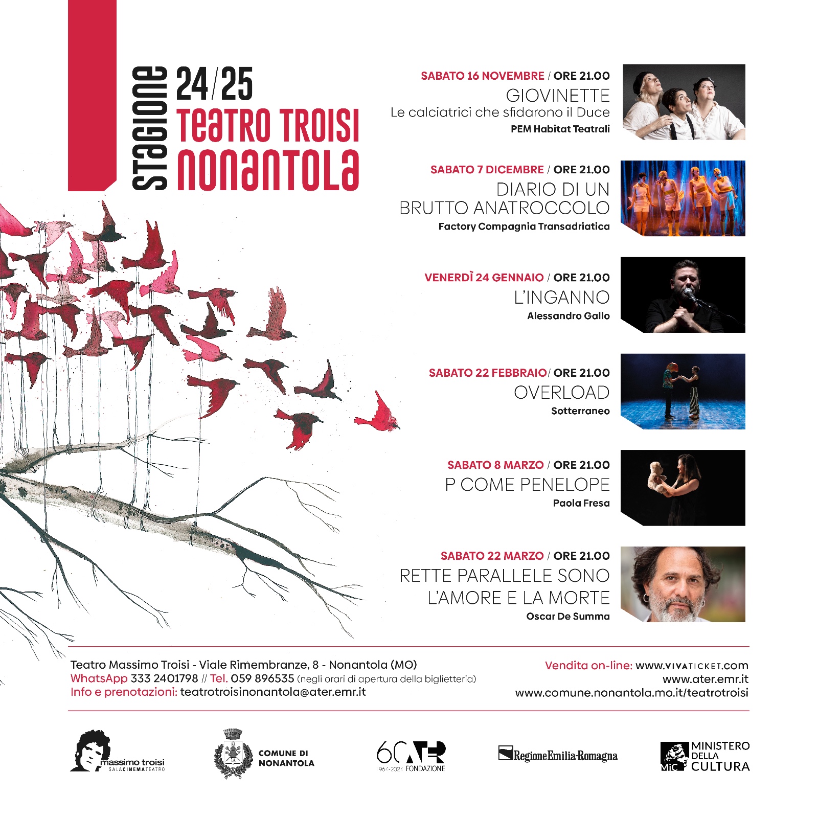 Teatro Troisi, Stagione Teatrale 2024/2025